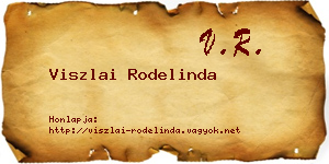 Viszlai Rodelinda névjegykártya